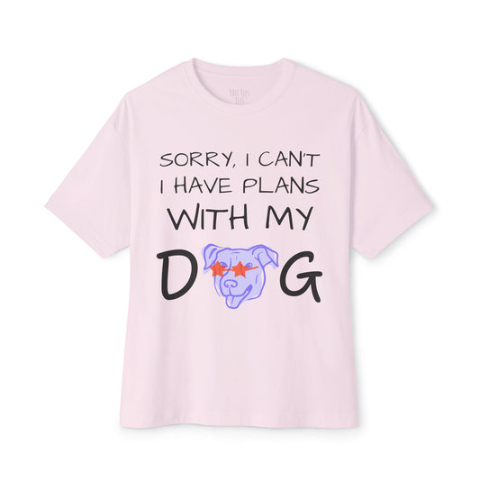 Funny Dog Lover Tee, Unisex Oversized Boxy Tee, Dog Mom/Mum/Dad Shirt, Animal Lover Gift, Comfy Casual Wear, Pet Lover Apparel