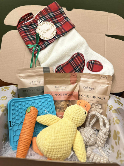 Personalised Pet Christmas Sock Gift Set for Cats & Dogs | Pet Name Engraving | Tail Tips UK - Tail Tips