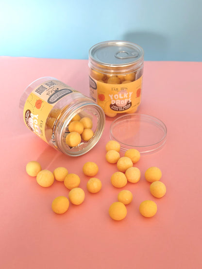 Yolky Drops - 100% Freeze-Dried Quail Egg Yolk Treats | Pure Protein | Tail Tips UK | 70g jar - Tail Tips