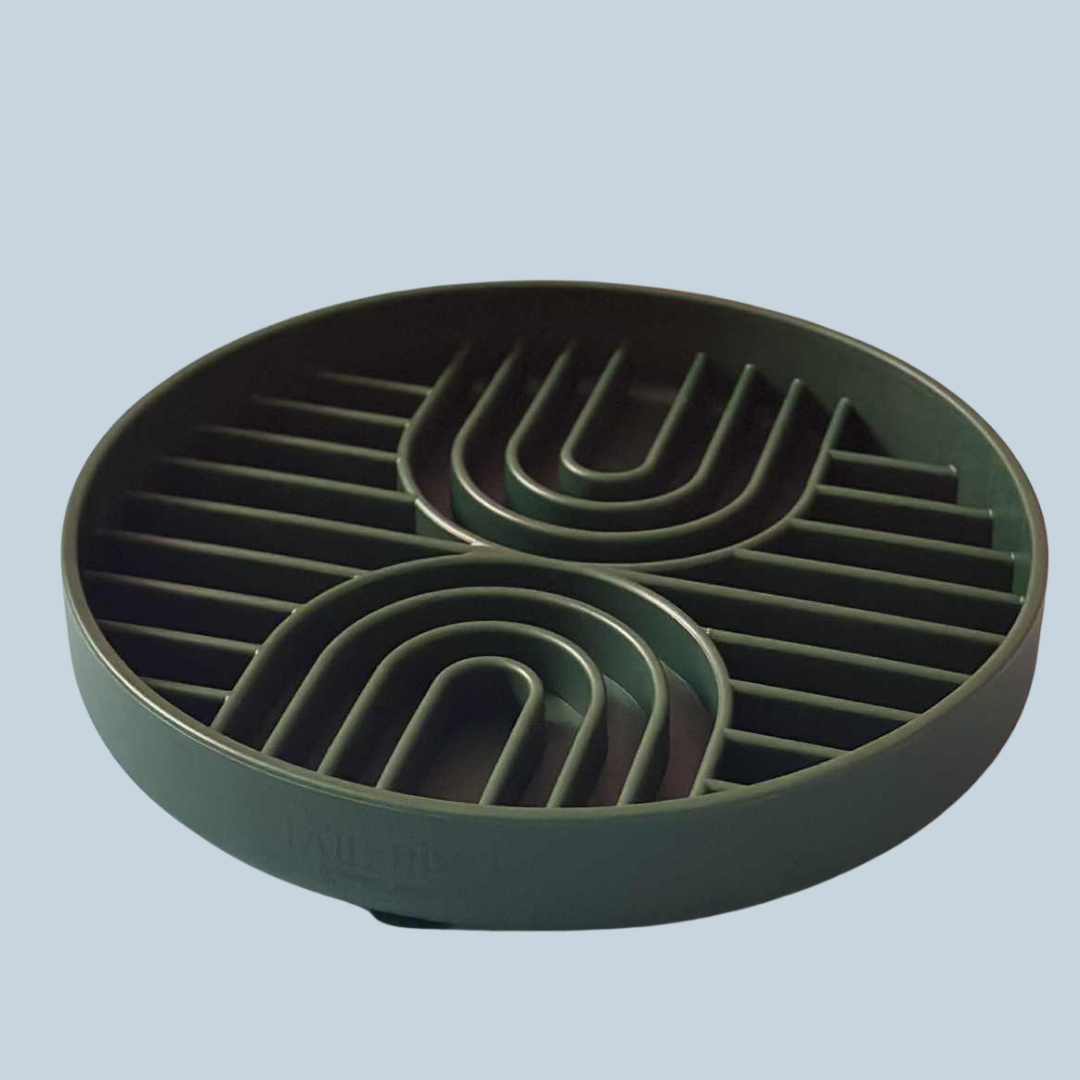 Slow & Steady - 2-in-1 Slow Feeder Bowl & Lick Mat | Calmer Mealtimes | Tail Tips UK - Tail Tips