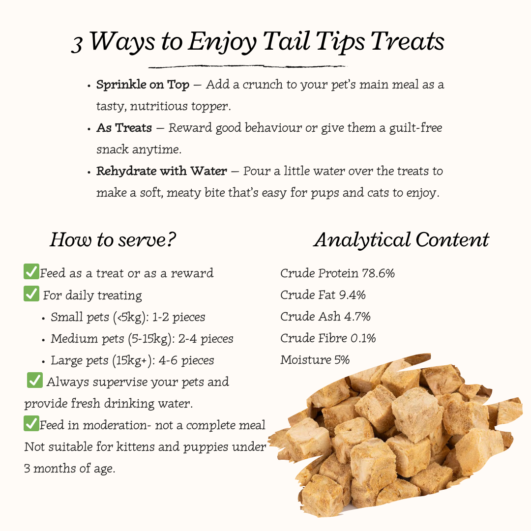 "Salmon Swoon" 100% Freeze-Dried Salmon- 40g Pouch - Tail Tips