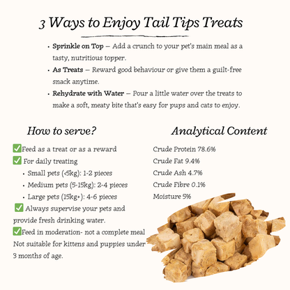 "Salmon Swoon" 100% Freeze-Dried Salmon- 40g Pouch - Tail Tips