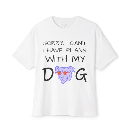 Funny Dog Lover Tee, Unisex Oversized Boxy Tee, Dog Mom/Mum/Dad Shirt, Animal Lover Gift, Comfy Casual Wear, Pet Lover Apparel