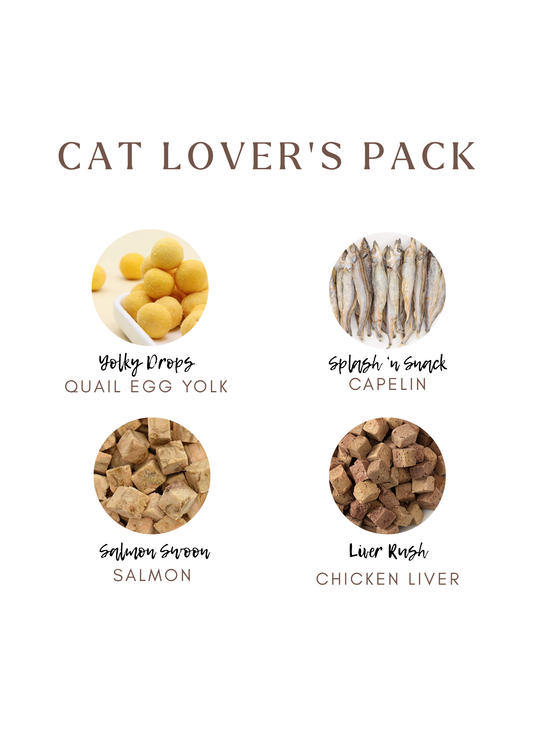 Cat Lovers Pack - Premium Freeze-Dried Treats | 4 Flavours | Tail Tips UK - Tail Tips