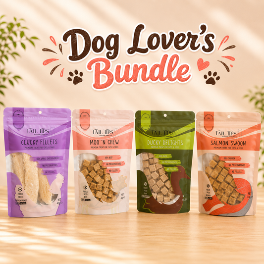Dog Lover Pack - Premium Freeze-Dried Treats | 4 Flavours | Tail Tips UK - Tail Tips