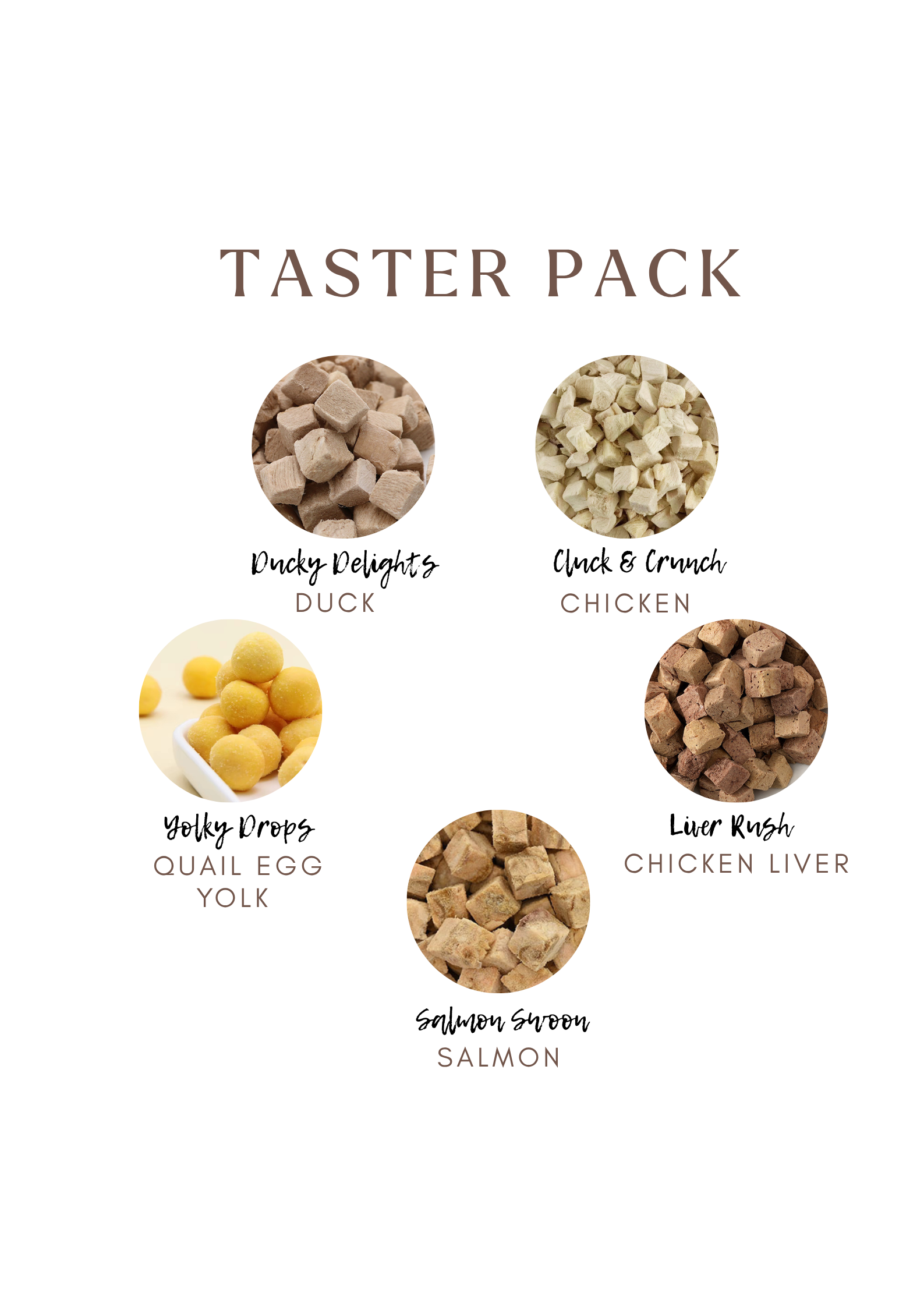 Taster Pack - 5 Freeze-Dried Pet Treats | Try All Flavours | Tail Tips UK - Tail Tips