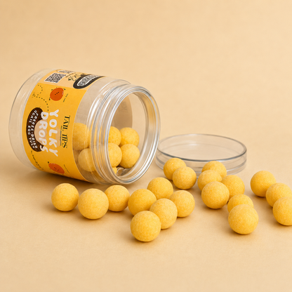 Tail Tips UK Yolky Drops - 100% Freeze-Dried Quail Egg Yolk Treats Gourmet Meal Enhancement for Pets - Tail Tips