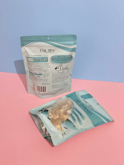 Cod Crunches - 100% Freeze-Dried Cod Treats | Pure & Natural | Tail Tips UK
