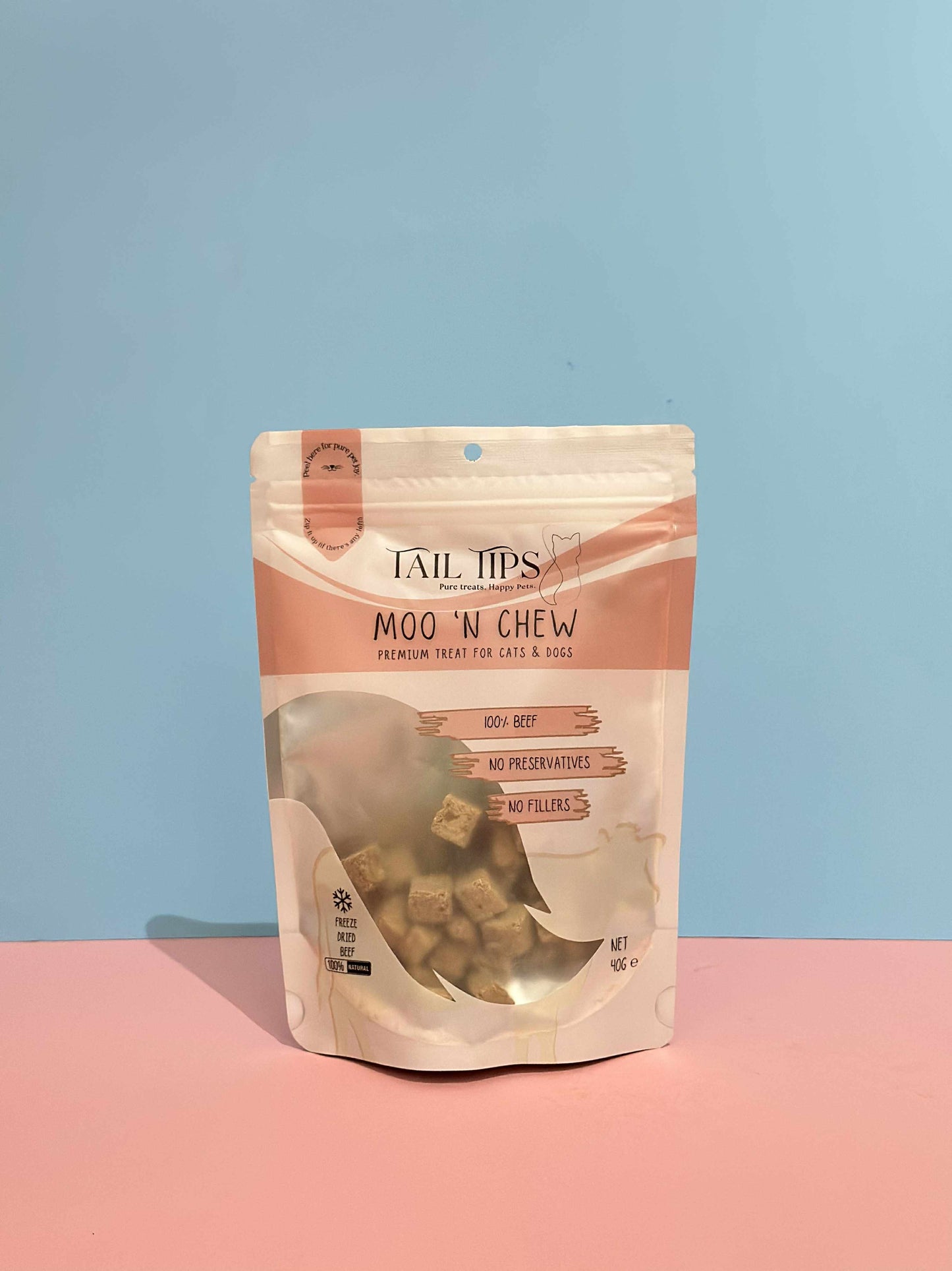 Moo N' Chew - 100% Freeze-Dried Beef Treats | Pure & Natural | Tail Tips UK