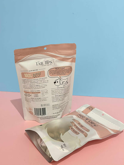 Moo N' Chew - 100% Freeze-Dried Beef Treats | Pure & Natural | Tail Tips UK