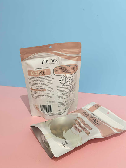 Moo N' Chew - 100% Freeze-Dried Beef Treats | Pure & Natural | Tail Tips UK