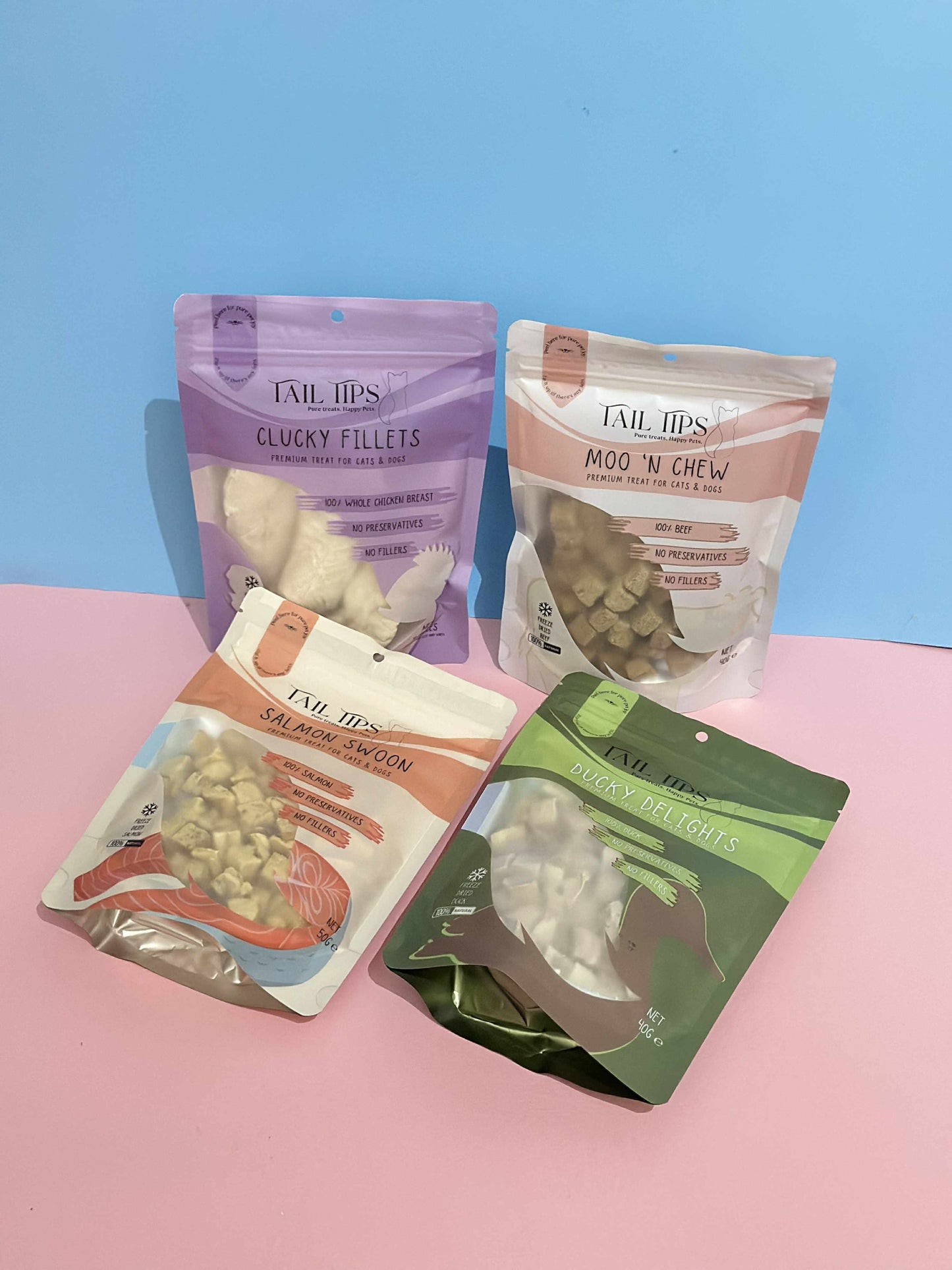 Dog Lover Pack - Premium Freeze-Dried Treats | 4 Flavours | Tail Tips UK