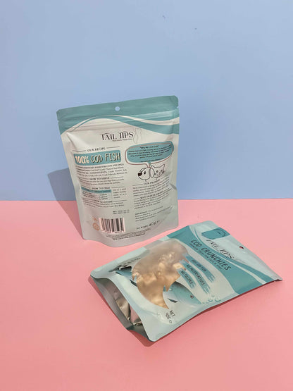 Cod Crunches - 100% Freeze-Dried Cod Treats | Pure & Natural | Tail Tips UK