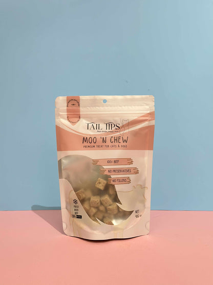 Moo N' Chew - 100% Freeze-Dried Beef Treats | Pure & Natural | Tail Tips UK