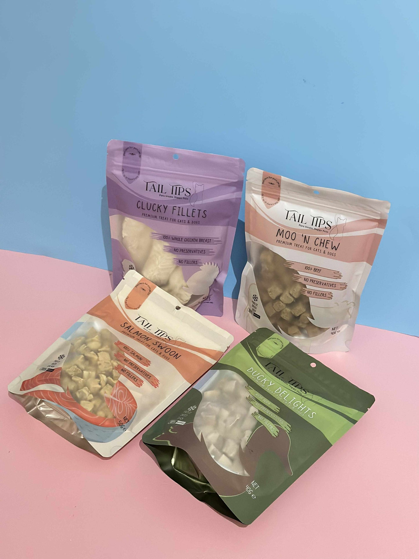 Dog Lover Pack - Premium Freeze-Dried Treats | 4 Flavours | Tail Tips UK
